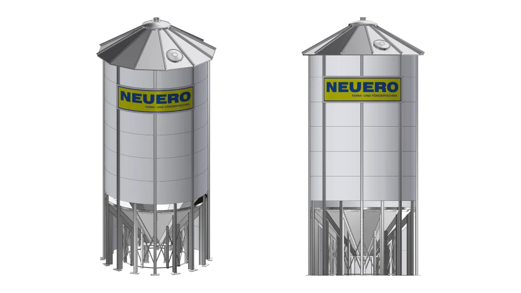 Trichtersilos mit Belüftungskonus Typ NLK 45°